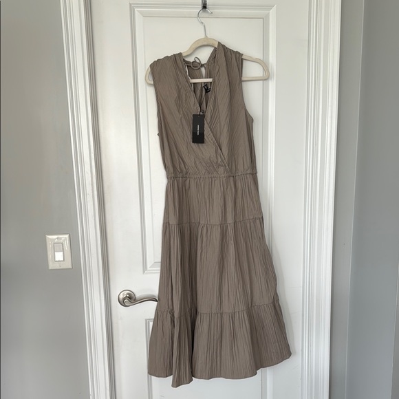 Vero Moda Tan Ruffled Tiered Sundress - Picture 1 of 3